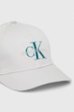 Хлопковая кепка Calvin Klein Jeans K50K510061 серый SS24