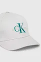 Βαμβακερό καπέλο του μπέιζμπολ Calvin Klein Jeans γκρί