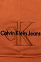 Bavlnená šiltovka Calvin Klein Jeans K50K510061 oranžová SS24