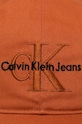 Calvin Klein Jeans czapka z daszkiem bawełniana K50K510061 pomarańczowy SS24