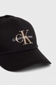 Хлопковая кепка Calvin Klein Jeans K50K510061 чёрный SS24