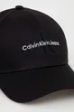 Calvin Klein Jeans berretto da baseball in cotone nero