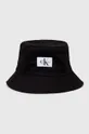 črna Bombažni klobuk Calvin Klein Jeans Moški