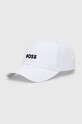 BOSS șapcă de baseball din bumbac bumbac alb 50495121