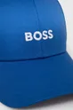 Хлопковая кепка BOSS голубой