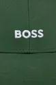 Bombažna bejzbolska kapa BOSS zelena