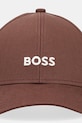 BOSS berretto da baseball in cotone 50495121 marrone AA00