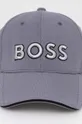 Boss Green czapka z daszkiem BOSS GREEN szary