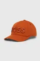 πορτοκαλί Βαμβακερό καπέλο του μπέιζμπολ BOSS Ανδρικά