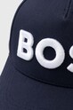 Akcesoria BOSS czapka z daszkiem bawełniana 50495132 granatowy