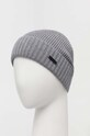 BOSS czapka wełniana Fati 50495306 szary AW25
