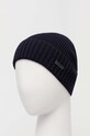 Вълнена шапка BOSS 50495306 тъмносин AW24