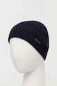 Vlnená čiapka BOSS 50495306 tmavomodrá AW25