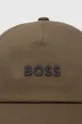 Βαμβακερό καπέλο του μπέιζμπολ Boss Orange BOSS ORANGE πράσινο