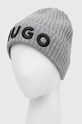 HUGO czapka wełniana 50495778 szary AW23