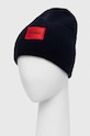 HUGO czapka wełniana 50496011 granatowy AW25