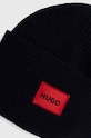 Akcesoria HUGO czapka wełniana 50496011 granatowy
