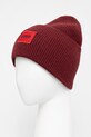 HUGO czapka wełniana 50496011 bordowy AW25