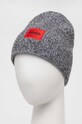 HUGO czapka wełniana 50496011 szary AW24