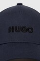 HUGO czapka z daszkiem bawełniana 50496033 granatowy SS24