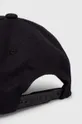 HUGO czapka z daszkiem bawełniana czarny