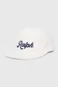 λευκό Βαμβακερό καπέλο του μπέιζμπολ Polo Ralph Lauren Ανδρικά