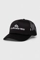 Quiksilver czapka z daszkiem wzorzyste czarny AQYHA05224
