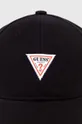 Βαμβακερό καπέλο του μπέιζμπολ Guess Originals μαύρο