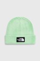 The North Face czapka bawełniana aplikacja zielony NF0A7WJI8YK1