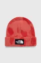 κόκκινο Βαμβακερό καπέλο The North Face Ανδρικά