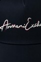 Bavlnená šiltovka Armani Exchange 954217.3F119 tmavomodrá AW23