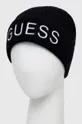 Шапка з домішкою вовни Guess чорний