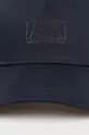 Pamučna kapa sa šiltom Armani Exchange mornarsko plava