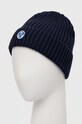North Sails czapka z domieszką wełny 623227 granatowy AW23