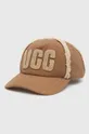 brązowy UGG czapka z daszkiem Męski