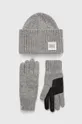 серый Шапка и перчатки из смесовой шерсти UGG Мужской