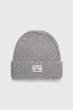 Шапка с вълна Pepe Jeans GRIFFIN средно дебел сив PM040531.933