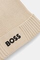 BOSS Green czapka z wełną BOSS GREEN 50499423 beżowy AW25