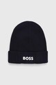Шапка з домішкою вовни Boss Green BOSS GREEN з додаванням вовни темно-синій 50499423