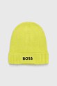 Σκουφί από μείγμα μαλλιού Boss Green BOSS GREEN με μείγμα μαλλιού πράσινο 50499423