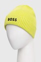 Σκουφί από μείγμα μαλλιού Boss Green BOSS GREEN 50499423 πράσινο AW24