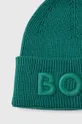 Boss Orange czapka z domieszką wełny BOSS ORANGE zielony