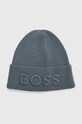 Boss Orange caciula din amestec de lana BOSS ORANGE imprimeu verde 50497967