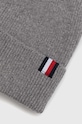 Tommy Hilfiger czapka z domieszką wełny AM0AM11483 szary AW23