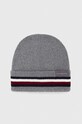 Tommy Hilfiger czapka z domieszką wełny z domieszką wełny szary AM0AM11484