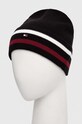 Tommy Hilfiger czapka z domieszką wełny AM0AM11497 czarny AW23