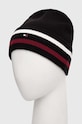Tommy Hilfiger czapka z domieszką wełny AM0AM11497 czarny AW23