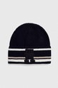 Tommy Hilfiger caciula din amestec de casmir imprimeu bleumarin AM0AM11503