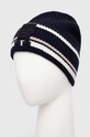 Шапка с примесью кашемира Tommy Hilfiger AM0AM11503 тёмно-синий AW23