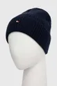 Кашемірова шапка Tommy Hilfiger темно-синій